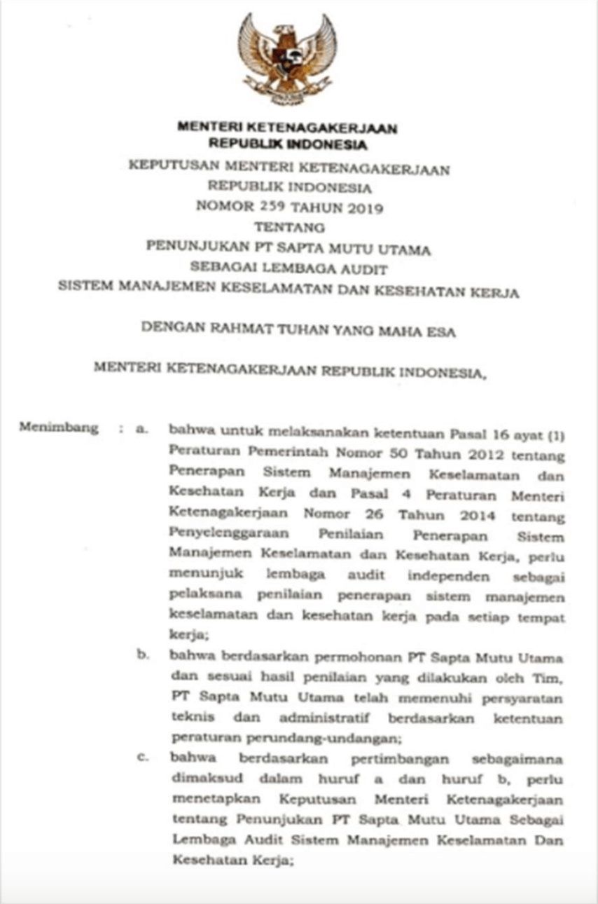 Tentang Kami - PT Berkah Mutu Utama - Jasa Sertifikasi ISO 8
